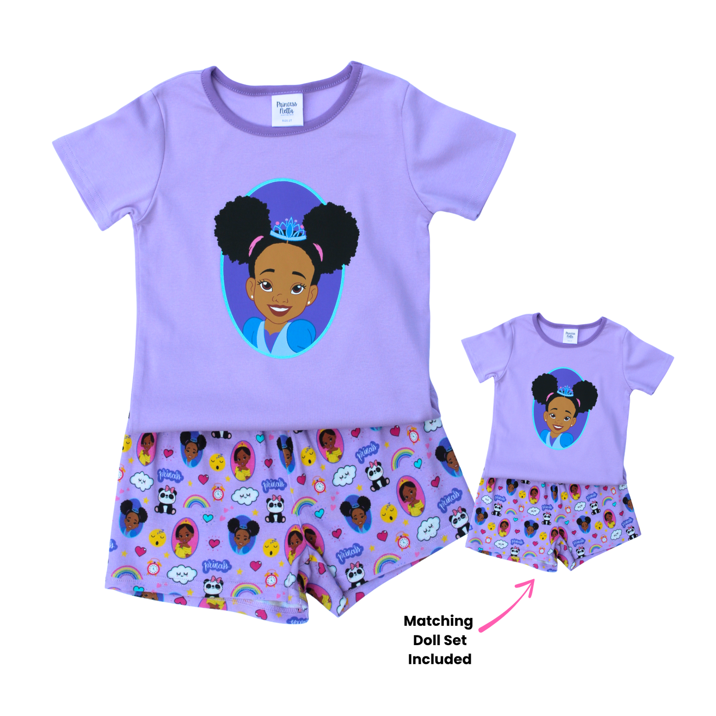 Daydreamer Girls Purple Pajama Set