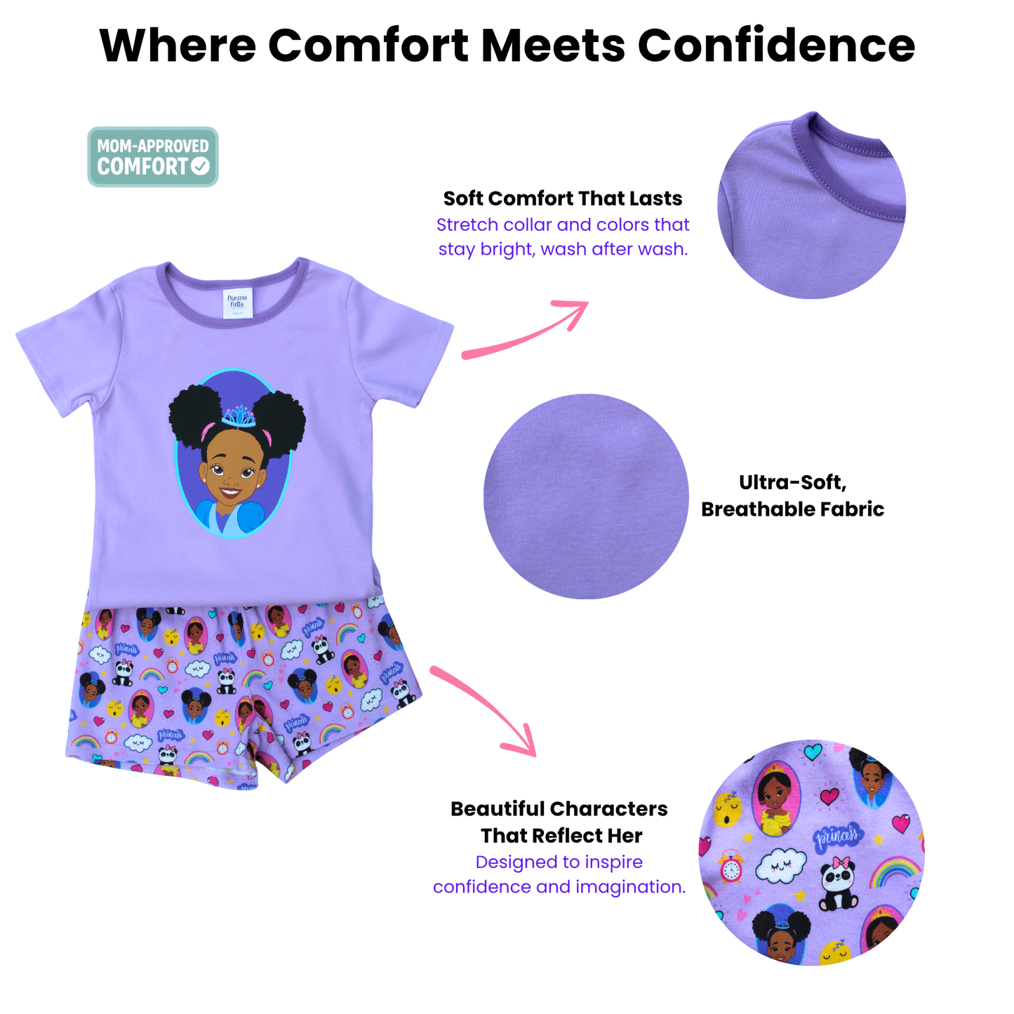 Daydreamer Girls Purple Pajama Set