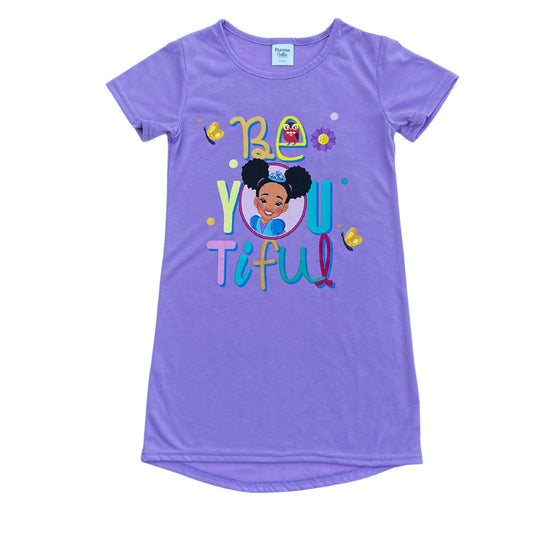 Princess in Purple Nightgown